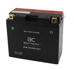 BCT12B-4-AGM | Batterie moto AGM, YT12B-BS, 12 V, 10 Ah, CCA : 210 A, 150 x 70 x 130 mm