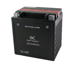 BCTX30L-AGM | Batterie moto AGM , YIX30L-BS, 12 V, 30 Ah, CCA : 400 A, 167 x 126 x 174 mm
