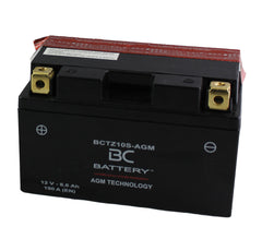 BCTZ10S-AGM | Batterie moto AGM , YTZ10S, 12 V, 8,6 Ah, CCA : 190 A, 150 x 87 x 93 mm