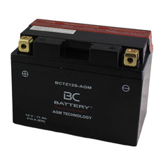 BCTZ12S-AGM | Batterie moto AGM , YTZ12S, 12 V, 11 Ah, CCA : 210 A, 150 x 87 x 110 mm