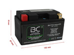 BCTX14H-FP |  BATTERIA MOTO LITIO LIFEPO4, 12V - BC Battery Italian Official Website