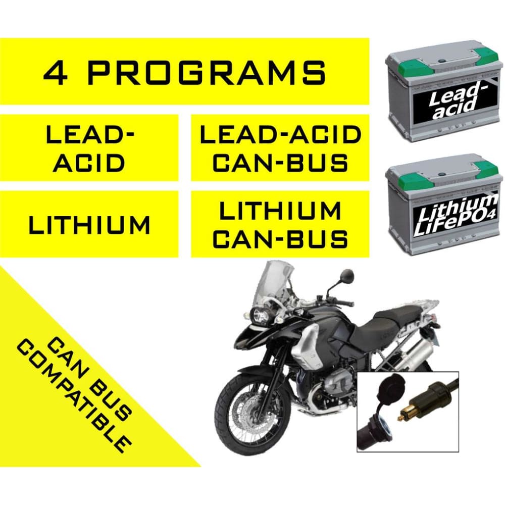 BC Battery Controller K900 EDGE - Caricabatteria/Mantenitore 1A Per Moto, Scooter, Batterie 6V/12V CAN-BUS - Foto 2