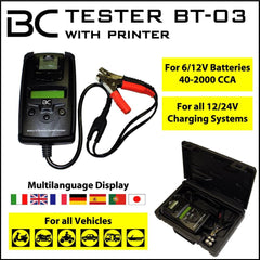 Ejoyous Tester Batteria Auto 6V-12V 100A | Analizzatore Carica E Scarica Con Display LED, Pinze In Rame, Per Auto, Moto E Camion, Strumento Diagnostico