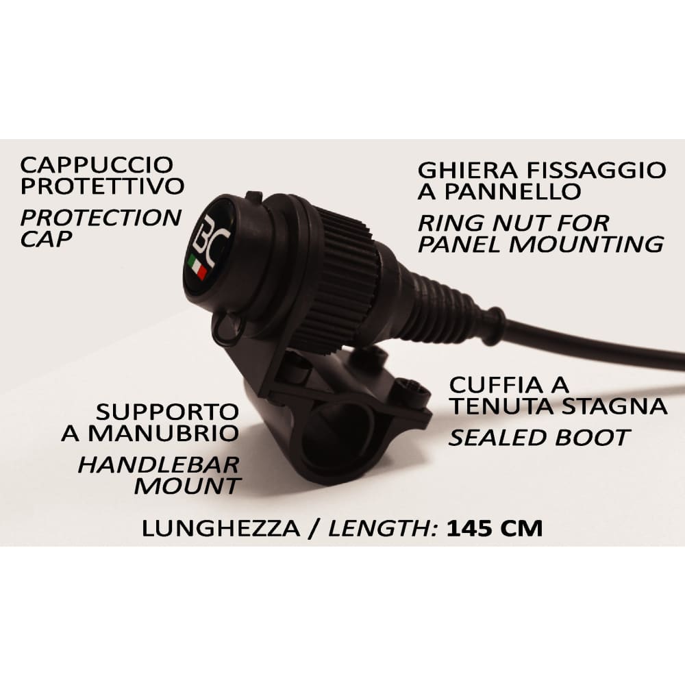 PRESA 2 USB PANNELLO STAGNA 12-28 VOLT PER AUTO/MOTO